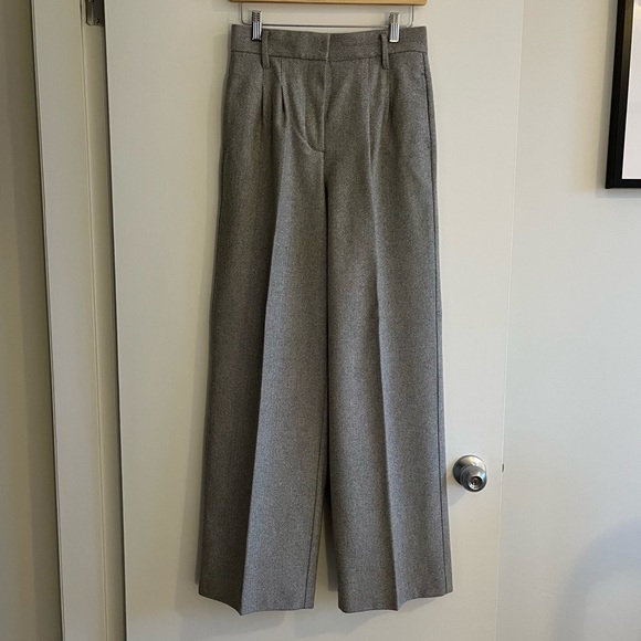 Aritzia Wilfred⎜ORSAY PANT⎜LIGHT GREY HERRINGBONE - Picture 11 of 12
